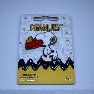 Peanuts Snoopy Enamel Pin - Red, White, Black, Yellow